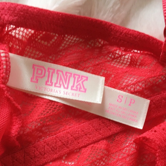 BRAND NEW Red Lace Bralette from PINK - Picture 4 of 4